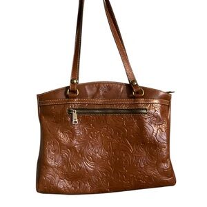 Patricia Nash Poppy Tote Bag in Tooled Tan